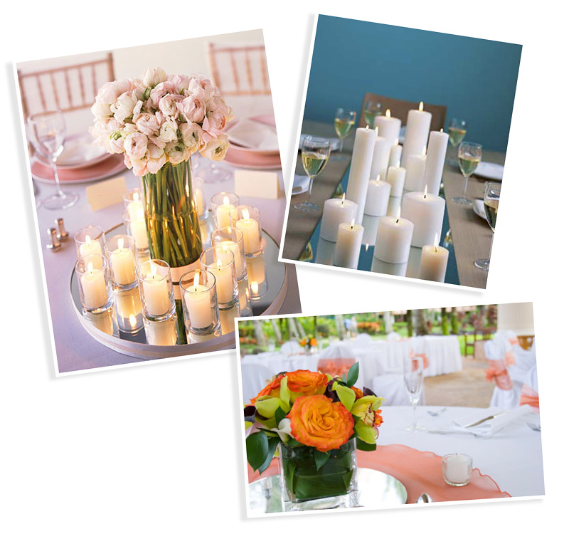 Centerpiece Mirrors and Table Mirrors