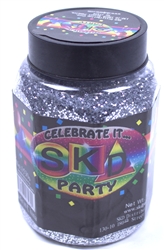 16 ounce Silver Glitter Shaker Bottle