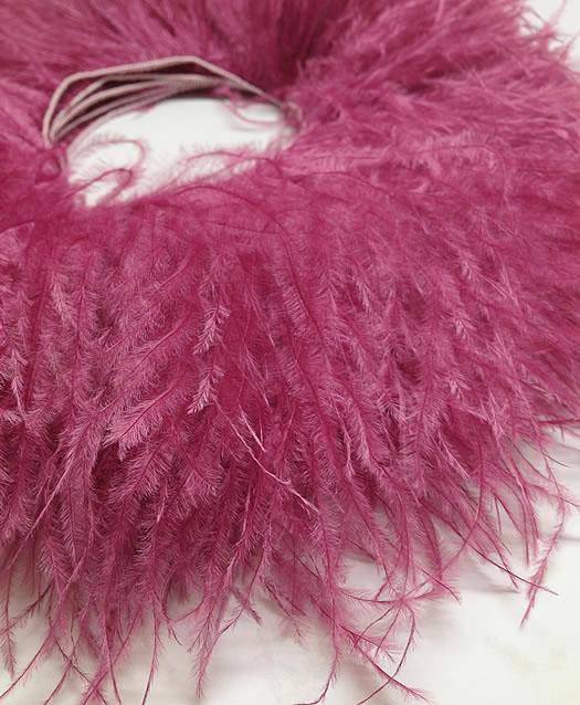 Ostrich Feather Fringe 5-6 Purple - 2 Yards